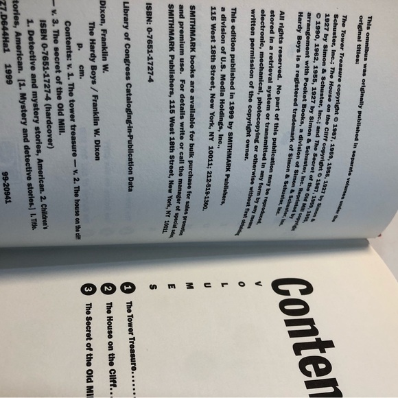 The Hardy Boys Volumes 1 2 3 Hardcover Franklin W. Dixon 1999 - Picture 9 of 14